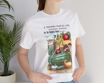 Summer Garden Tee, Farmer's Market, Fruit and Veggie Shirt,  Unisex Jersey Short Sleeve Tee