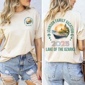 Custom Family Lake Vacation Shirts, Matching Group Reunion T-shirts, Family Trip 2025, Custom Lake tee, Lake Life, Boating, Camping Cousins