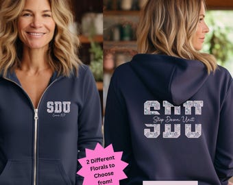 Custom Stepdown Nurse Full Zip Jacket, Personalized Stepdown Nurse Sweatshirt Shirt, Hooded Jacket Nurse Hoodie Gift for Step Down ICU Nurse