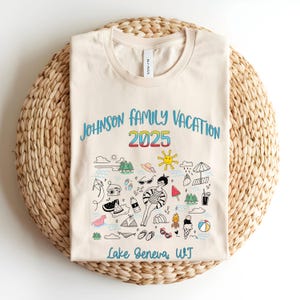 Custom Family Lake Vacation Shirts, Matching Group Reunion T-shirts, Doodles Family Trip, Custom Lake tee, Lake Life, Boating, Camping 2025