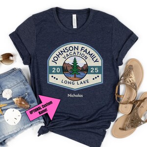 Custom Family Lake Vacation Shirts, Matching Group Reunion T-shirts, Family Trip 2025, Custom Lake tee, Lake Life, Boating, Camping Cousins