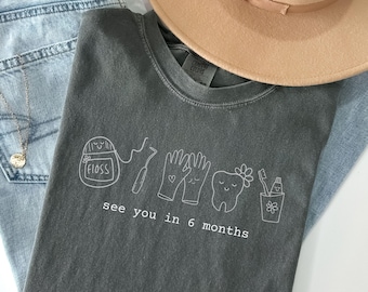 Comfort Colors Funny Dental Hygiene Shirt, Dental Hygienist Tshirt New Grad Gift RDH Sweatshirt Hygienist Sweater, Dentist Tee Dental Office