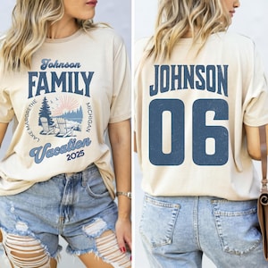 Custom Family Lake Vacation Shirts, Matching Group Reunion T-shirts, Family Trip 2025, Custom Lake tee, Lake Life, Boating, Camping Cousins