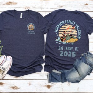 Custom Family Lake Vacation Shirts, Matching Group Reunion T-shirts, Family Trip 2025, Custom Lake tee, Lake Life, Boating, Camping Cousins