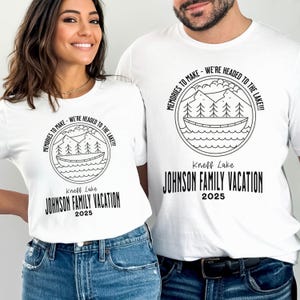 Custom Family Lake Vacation Shirts, Matching Group Reunion T-shirts, Family Trip 2025, Custom Lake tee, Lake Life, Boating, Camping Cousins