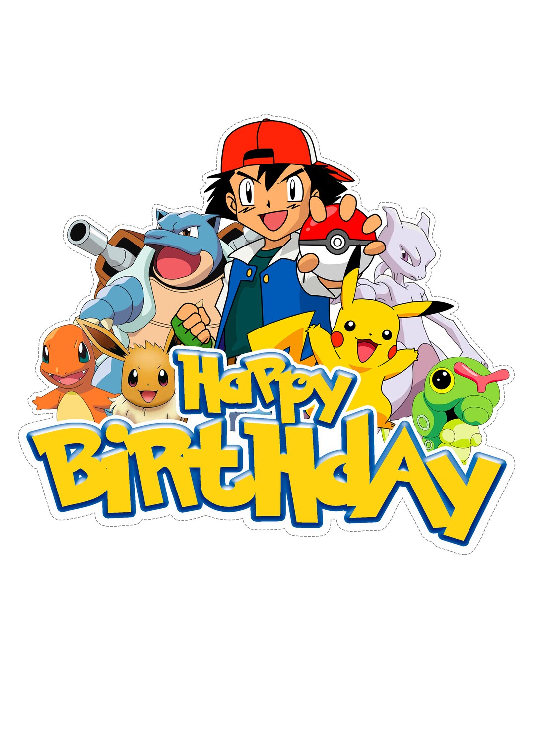 Pokemon Cake Topper Etsy