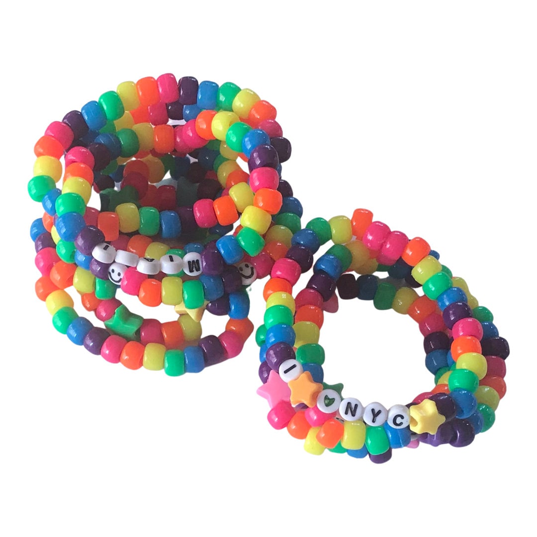 Kandi Amazon 3 Dozen Neon Kandi Rave/club/festival Stretch Bracelets 36 Pieces - Etsy