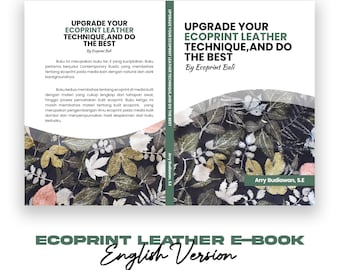 Migliora la tua tecnica per la pelle Ecoprint e ottieni il meglio / Sfondo scuro Ecoprint su e-book in pelle