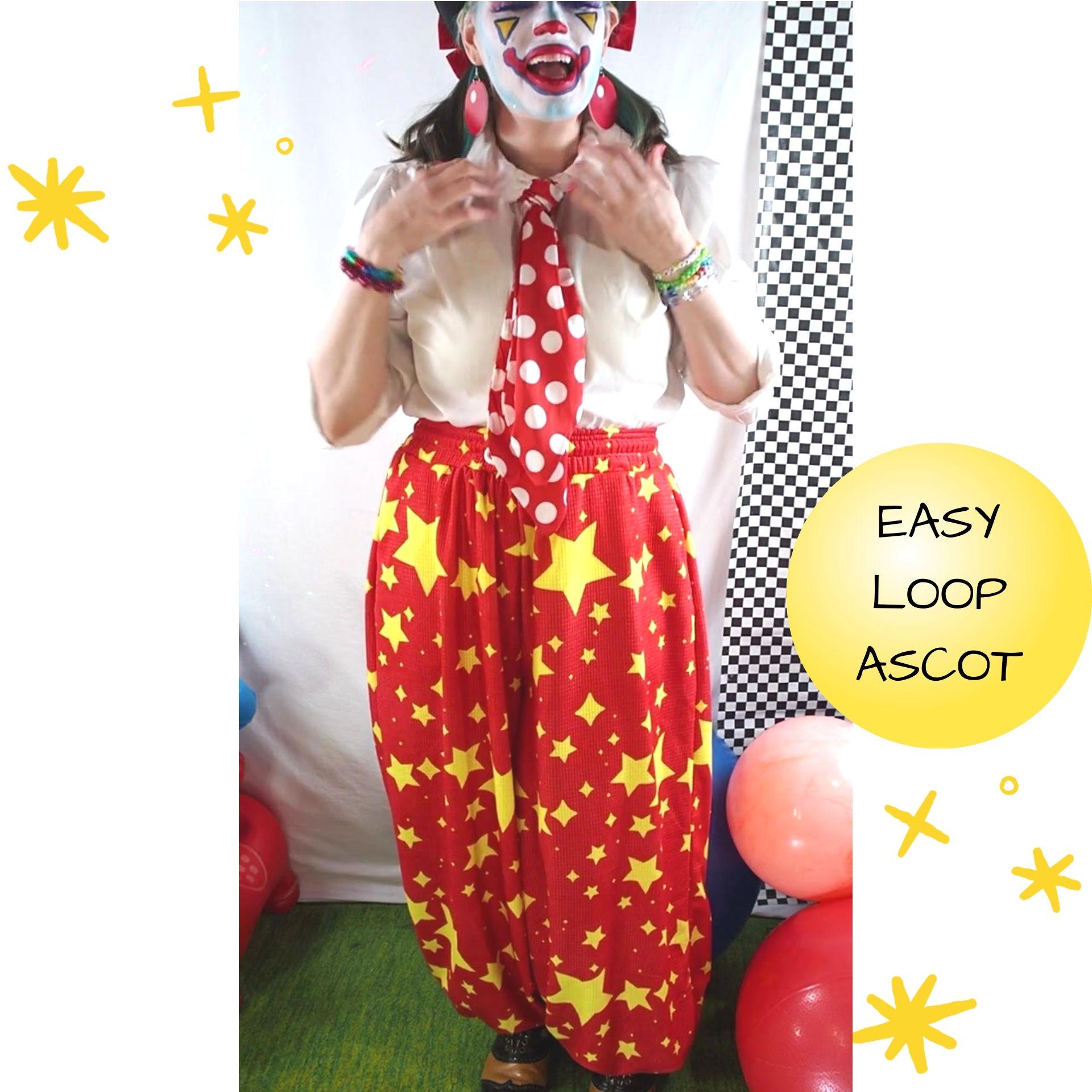 Red Polkadot Clown Cravat, Ascot Tie Circus Core Silly Fun Clowncore ...