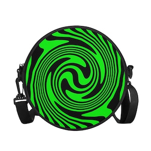 Sac à bandoulière Cyber Swirl Y3K, sac à main Cyberpunk Ravewear