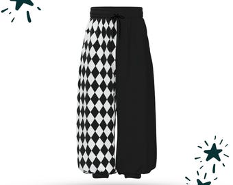Baggy Pantaloons Pierrot Harlequin Split Balloon Harem Jester Clown Pants