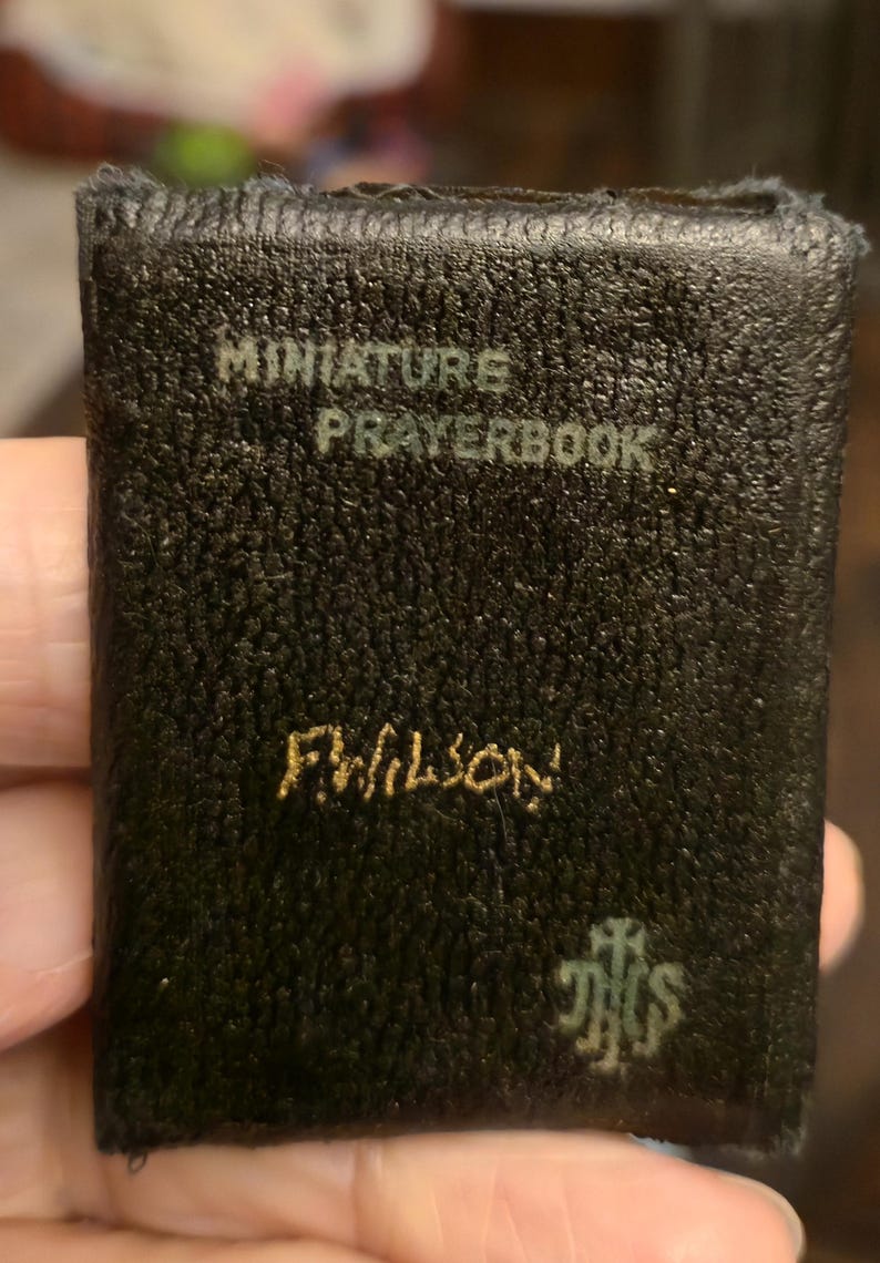 Miniature Prayer Book Pub.1929 and Jesus My Love Pub. 1938 With Case ...