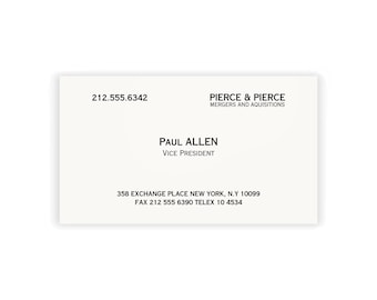 Image 1 for Paul Allen Business Card Template
