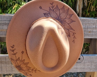 Sunflower Brown design burnt hat