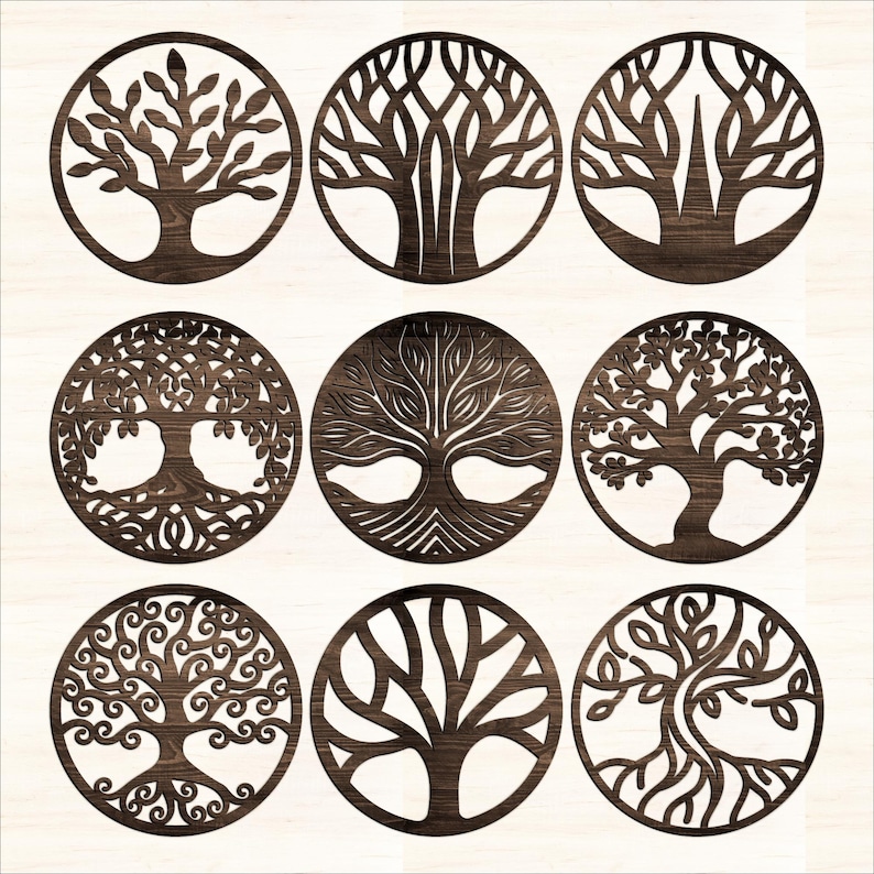 Tree of Life SVG DXF PNG, Laser Cut File Glowforge Cricut (digital ...
