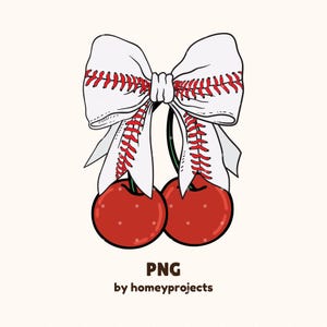 Baseball Kokette Kirsche Bogen PNG, Sublimationsband, Baseball Mom Era, Bild Clipart Grafik, Aufkleber T-Shirt Sweatshirt Becher Einkaufstasche Druck