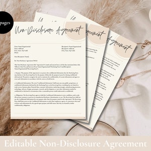 Editable Non-Disclosure Agreement Template: Business NDA (Canva)