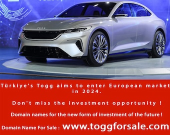 Turkey's Togg Electric Vehicles / Domain For Sale !