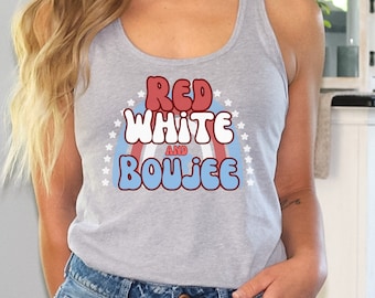 Fourth of July Tank, Patriotic tank, Memorial Day tank, woman tank top, razor back, freedom, Red White and Blue