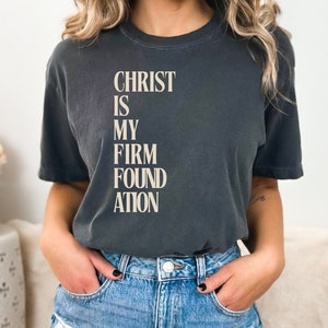 Christian Comfort Colors® T-shirt, Bible Verse Shirt, Cross Outfit, Faith Clothing, Jesus Lover Tee, Christian Church Tee Gifts