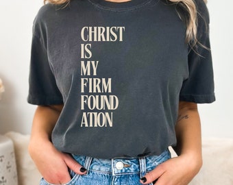 Christian Comfort Colors® T-shirt, Bible Verse Shirt, Cross Outfit, Faith Clothing, Jesus Lover Tee, Christian Church Tee Gifts