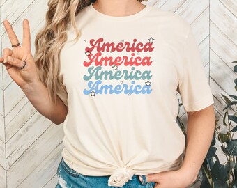 America, Fourth of July, Independence Day, July 4th T shirt, July fourth Shirt, July 4th Shirt, Retro July 4th