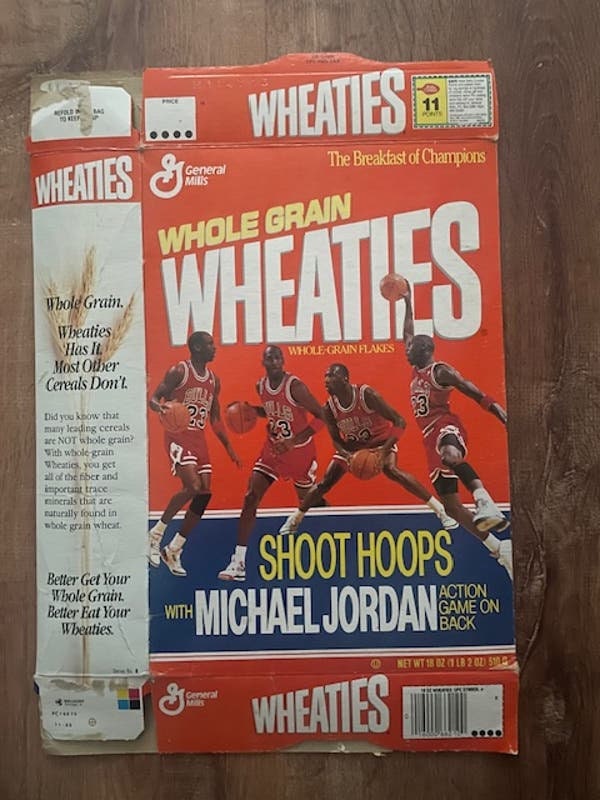 Shoot Hoops With Michael Jordan Wheaties Box Basketball Game Unused Etsy