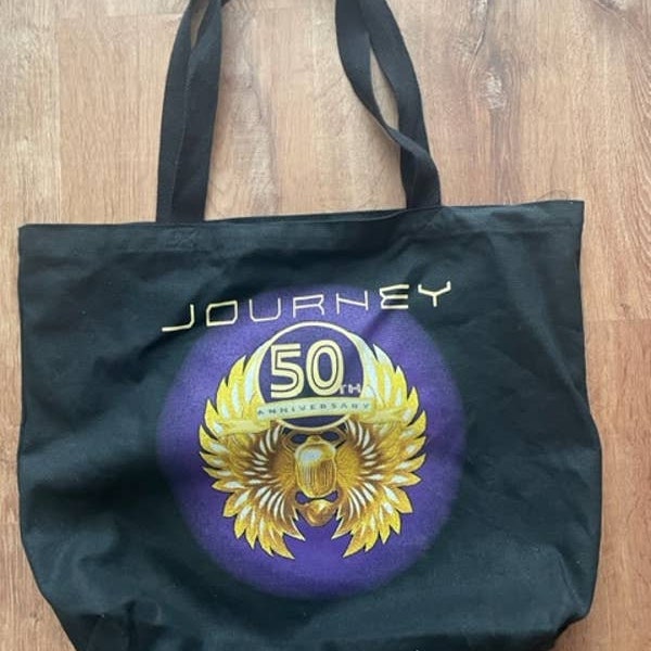 Journey 50th Anniversary tote bag '80s rock concert merch