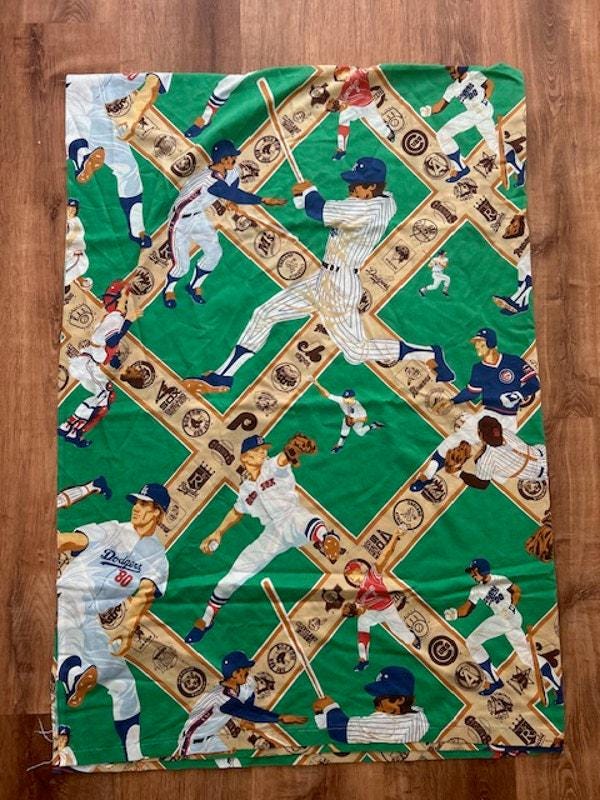 Vintage 80s MLB Baseball Player Multi Team Twin Flat Sheet - Etsy