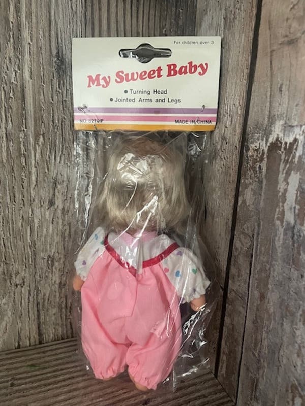Vintage 70s 80s My Sweet Baby Blonde Feathered Hair Jointed
