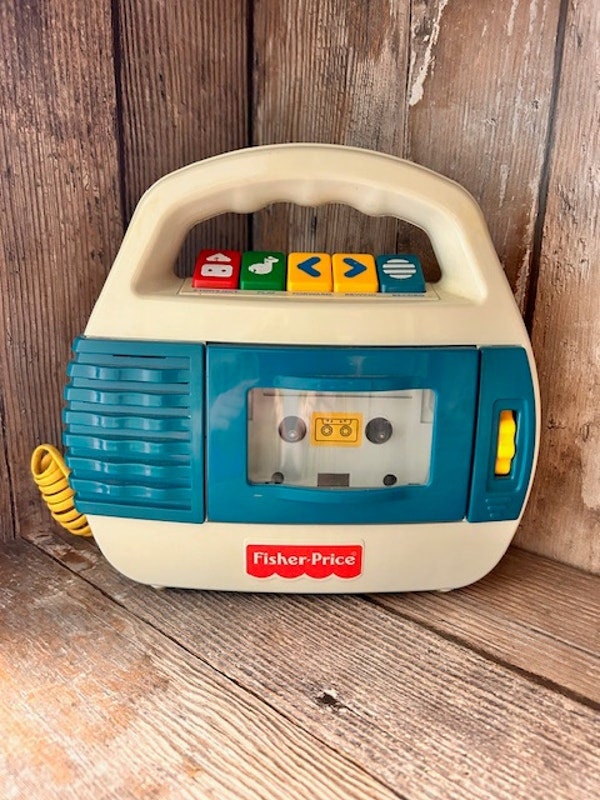 FISHER FR-H1 ラジカセ Vintage 90s Fisher Price Cassette Player Boombox Microphone #73801