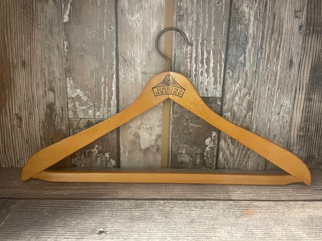 50s vintage wood hanger made in usa 5本 50s vintage wood hanger