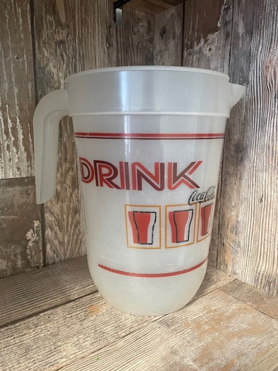 Vintage 2004 Coca-cola Coke Plastic Promo Pitcher - Etsy