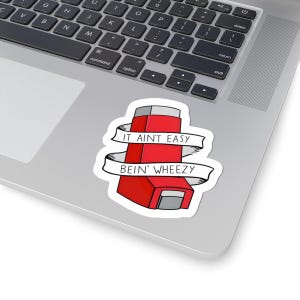Asthma Awareness Kiss-Cut Stickers | Fun Laptop Decals, Humorous Gifts, Cute Stickers for Asthma Fighters, Office Decor, Personalized Gifts
