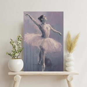 Balletttänzer Kunstdruck, elegante Wanddekoration, moderne Kunst zu Hause, Geschenk für Tanzliebhaber, Ballerina Kunstwerk, Galeriewand