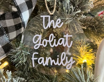 Family Christmas Ornament