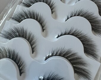 X7 Faux Mink Cat Eye Winged Lashes | Reusable Lashes | Thick Aesthetic Lashes | Festival wear | Rave Wear | Lashes on trend | Boho