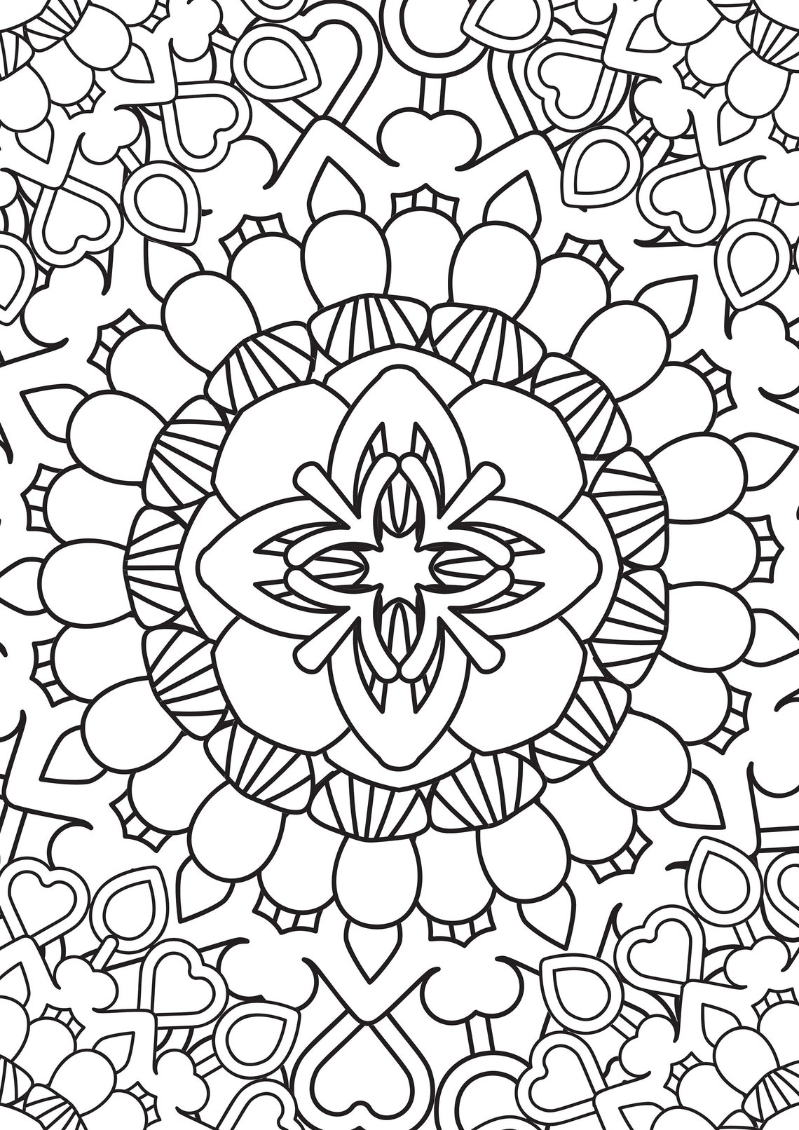 Coloring Pages for Adults, 100 Pages - Etsy