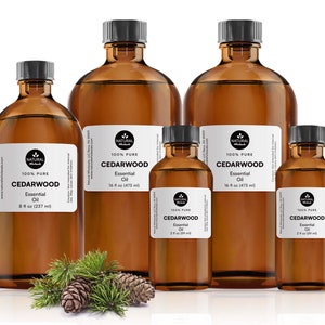 Cedarwood Essential Oil, 100% Pure Natural, Bulk Wholesale For DIY, Skin, Soapmaking, Candle, Blends, and Diffuser.