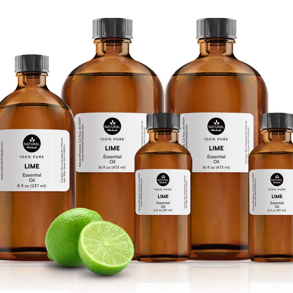 Lime Essential Oil, 100% Pure Natural, Bulk Wholesale For DIY, Skin, Soapmaking, Candle, Blends, and Diffuser.