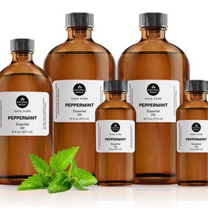 Peppermint Essential Oil, 100% Pure Natural, Bulk Wholesale For DIY, Skin, Soapmaking, Candle, Blends, and Diffuser.