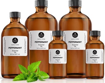 Peppermint Essential Oil, 100% Pure Natural, Bulk Wholesale For DIY, Skin, Soapmaking, Candle, Blends, and Diffuser.