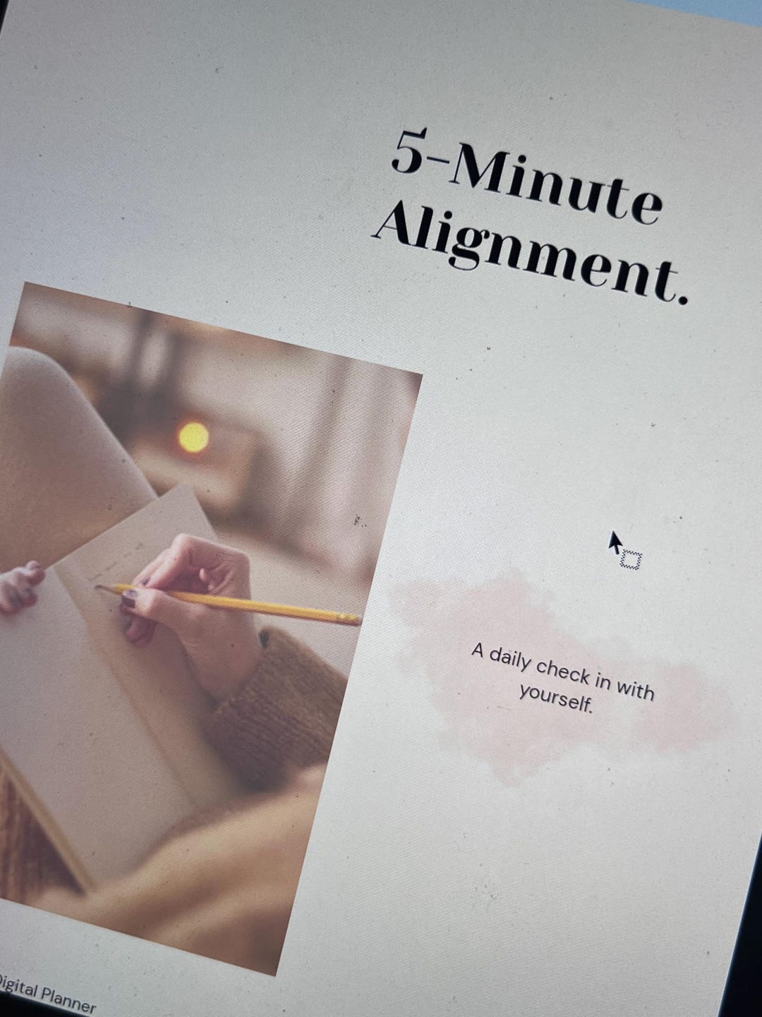 5 Minute Alignment Daily Reflection | Mindfulness Printable | Self ...