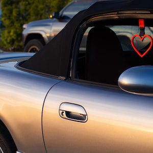 Tsurikawa Ring - Heart Car Accessories | Clip -on Shaped Car Ring Strap | Car Accessories Black , White , Pink , Red