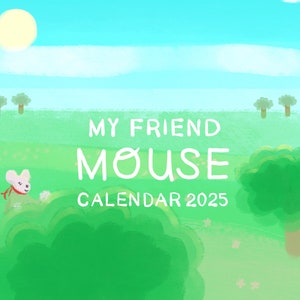 Meu Amigo Rato! Calendário 2025, Ilustração Original Bonita