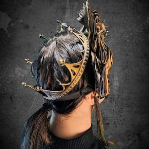 STL Golden Dread Trove Mask 3D Print File Bookish Fan Art Cosplay Witch Mask image 5