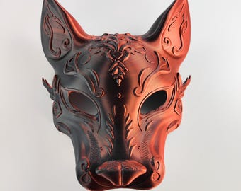 STL Fae Fox Festival Mask Kitsune 3D Print File STL