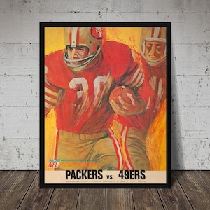 1966 SAN FRANCISCO 49ers Print - Vintage Football Decor, Football Print, Football Poster, Football Wall Art, Football Artwork