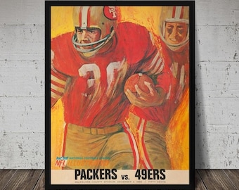 1966 San Francisco 49ers Art Print – Vintage Football Poster