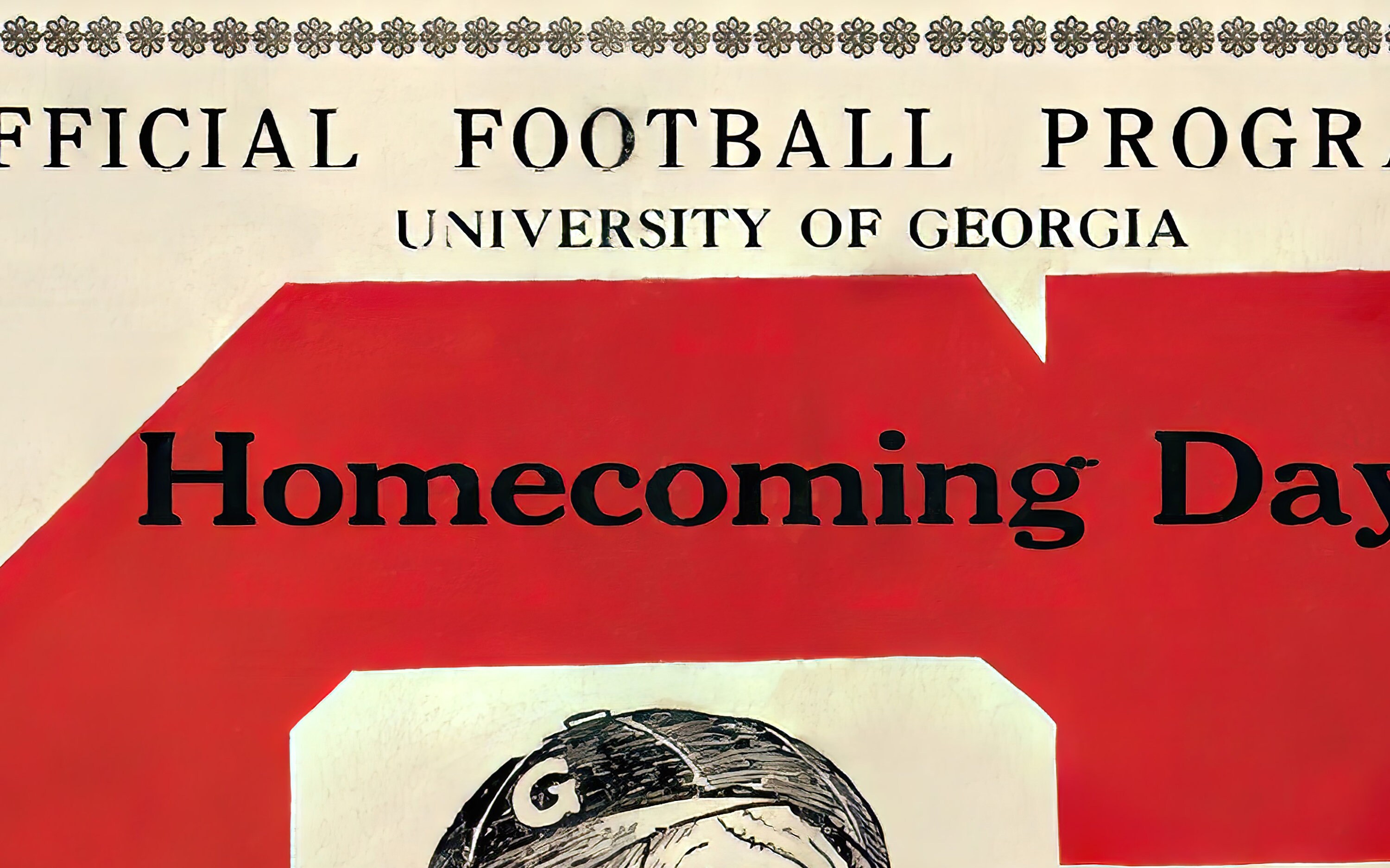 1926 UNIVERSITY of BULLDOGS Football Program Print Vintage